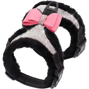 NEW Sparkling Bling Swarovski Crystal Rhinestone Pet Dog Fleece Harness …